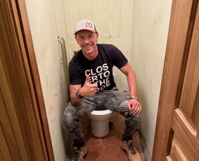 Tight-space toilet fit