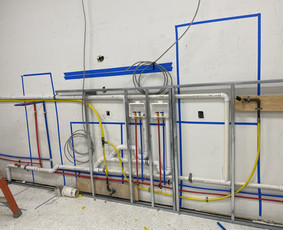 Rough-in pipework layout