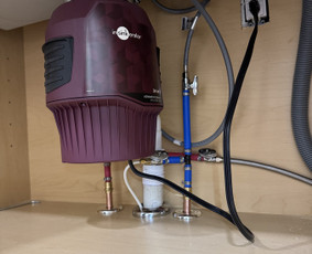 Food waste disposer installation