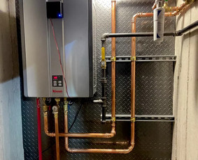 Copper manifold work